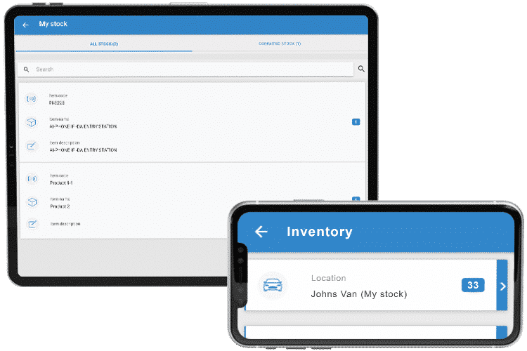 Mobile Inventory App - Manage your stock in warehouses and vans